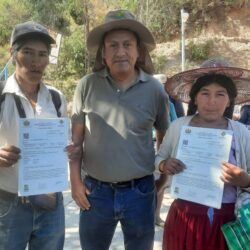 ENTREGAN 306 TÍTULOS EJECUTORIALES AL SINDICATO AGRARIO PULPERAS