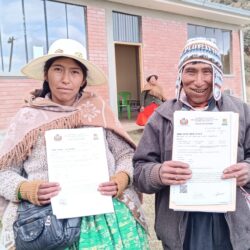EL EQUIPO DEL INRA SE TRASLADÓ A LA COMUNIDAD PATASCACHI PARA ENTREGAR 338 TÍTULOS AGRARIOS